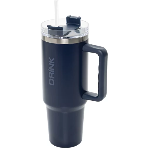 Gobelet Peakflow en acier inoxydable recyclé RCS 1200ml, bleu marine, Image 7