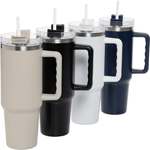 Gobelet Peakflow en acier inoxydable recyclé RCS 1200ml, blanc, Image 8