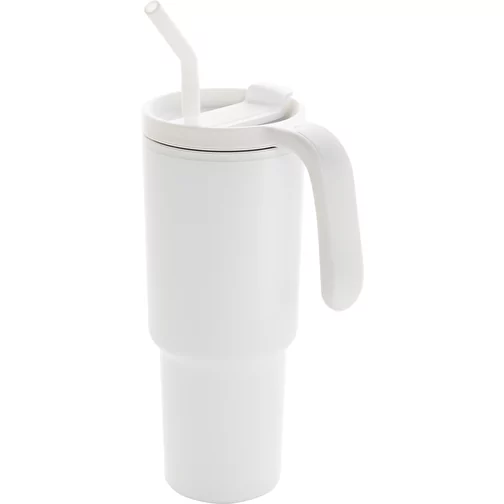 Graphic 360 Gobelet en plastique recyclé certifié RCS. Acier, 900ml, blanc, Image 1