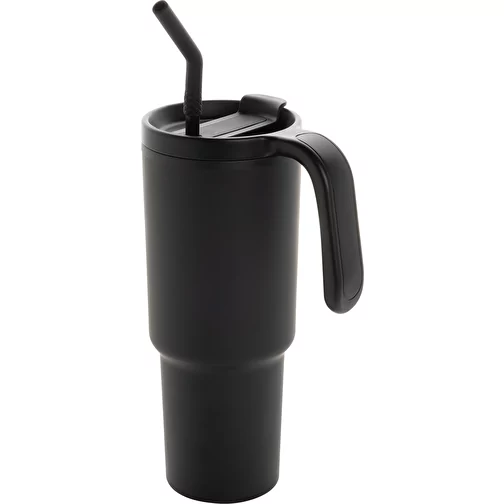 Graphic 360 Gobelet en acier recyclé certifié RCS. Acier, 900ml, noir, Image 1