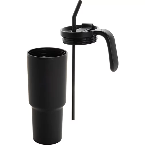 Graphic 360 Gobelet en acier recyclé certifié RCS. Acier, 900ml, noir, Image 6