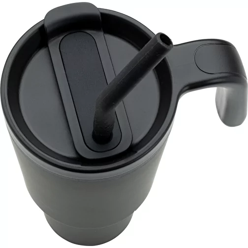 Graphic 360 Gobelet en acier recyclé certifié RCS. Acier, 900ml, noir, Image 7