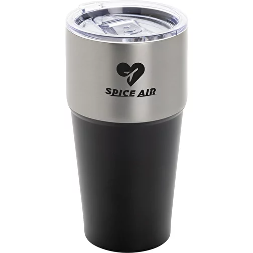 Gobelet Fluid en acier recyclé certifié RCS, 500ml, noir, Image 7