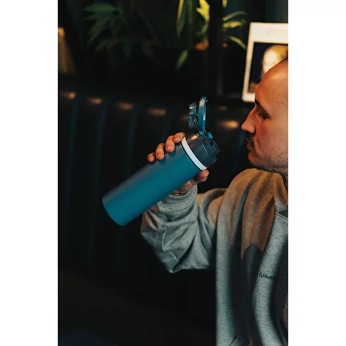 Bouteille refermable Omni Sip en RCS-reSteel, 700ml, bleu, Image 14