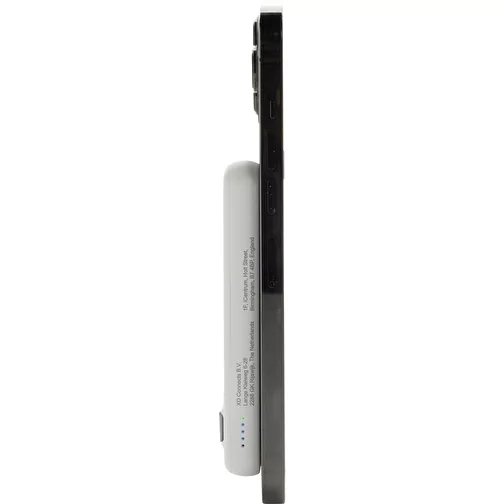 Banque d\'énergie magnétique en bambou Zen 5000mAh 5W en plastique RCS r, blanc, Image 8