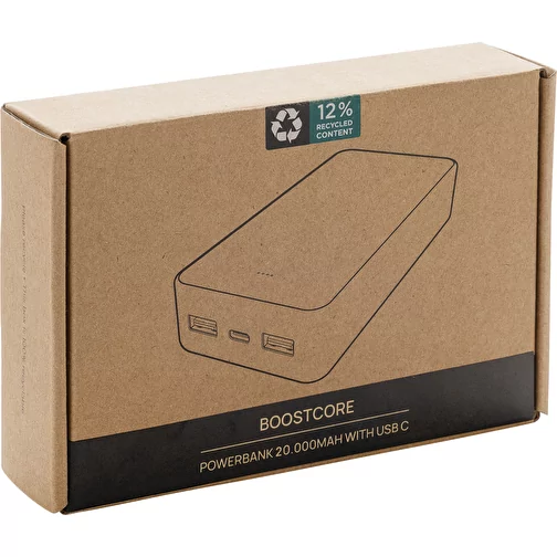 Boostcore 20.000mAh Powerbank en plastique RCS rec., noir, Image 11
