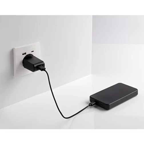 Boostcore 10.000mAh Powerbank en plastique RCS rec., noir, Image 6