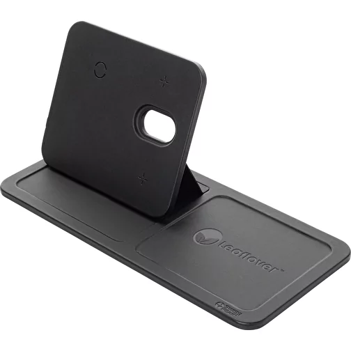 Swiss Peak 3-in-1- Wireless-Charging Desk-Tray en RCS rPU, noir, Image 9