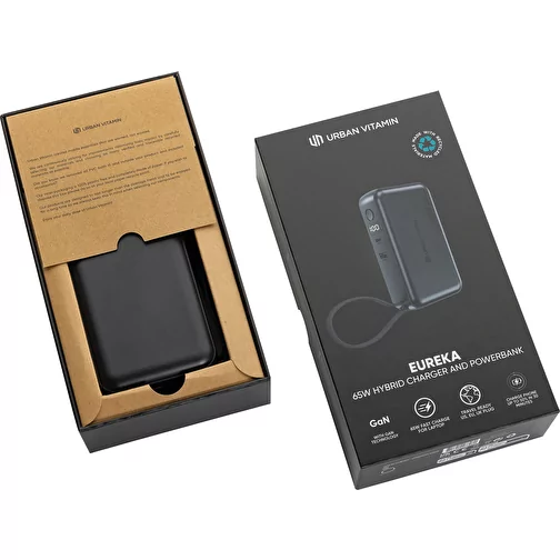 Urban Vitamin Eureka RCS chargeur hybride recyclé 65W, noir, Image 18
