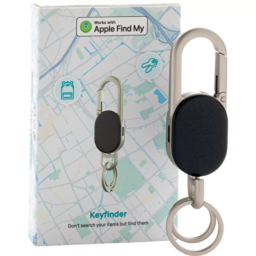 Porte-clés Keyfinder avec localisation mondiale et USB-C, noir, Image 11