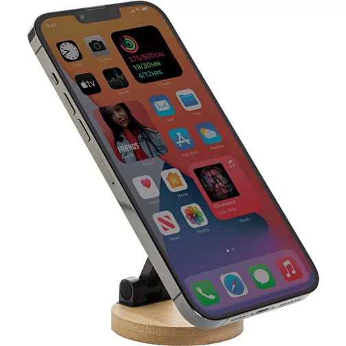 Support de téléphone Magmount en plastique RCS rec. et bambou, noir, Image 3