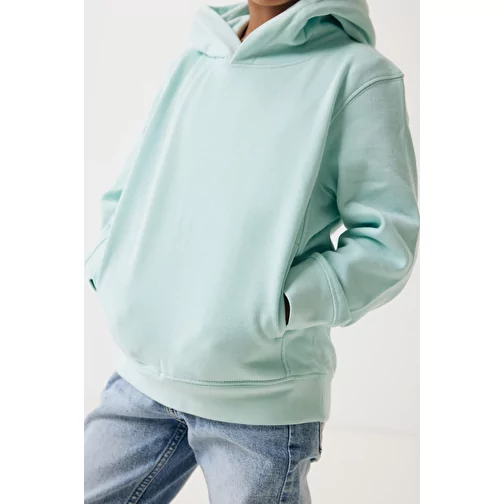 Iqoniq Yengo KidsHoodie avec poches latérales en coton rec., crushed mint, Image 18