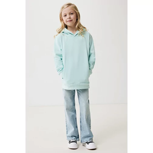 Iqoniq Yengo KidsHoodie avec poches latérales en coton rec., crushed mint, Image 8