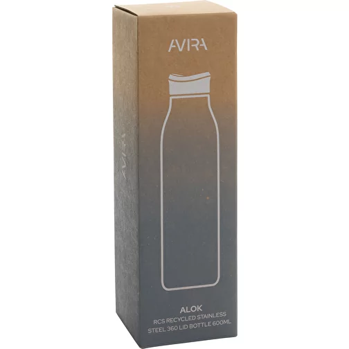 Bouteille d\'eau Avira Alok 600ml en acier RCS rec. 360, blanc, Image 14