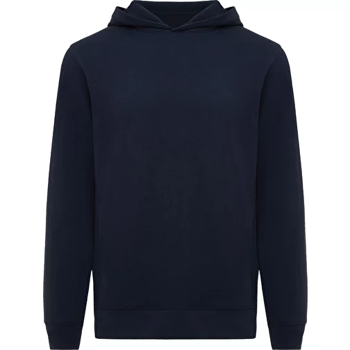 Iqoniq Yengo Hoodie avec poches latérales en rec. coton, bleu marine, Image 1