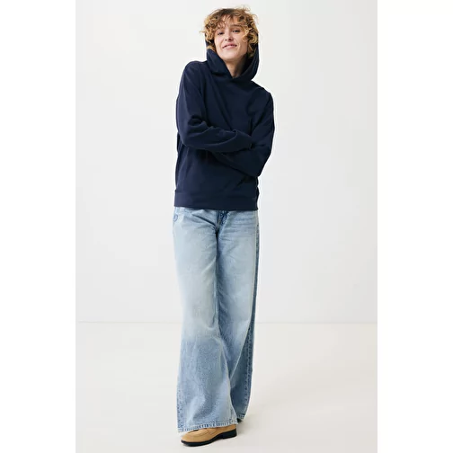 Iqoniq Yengo Hoodie avec poches latérales en rec. coton, bleu marine, Image 6
