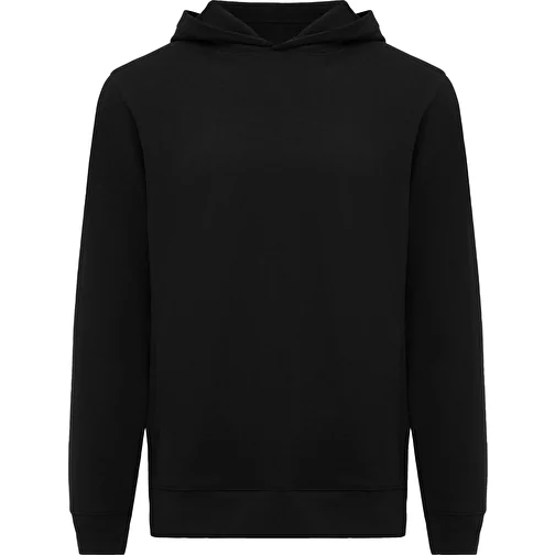 Iqoniq Yengo Hoodie avec poches latérales en rec. coton, noir, Image 1
