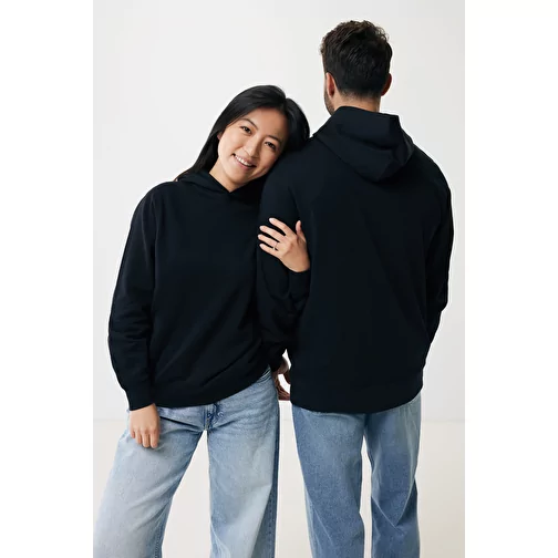 Iqoniq Yengo Hoodie avec poches latérales en rec. coton, noir, Image 5