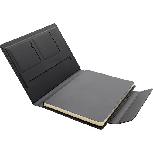 Portefeuille magnétique Stuart A5 en rPU certifié RCS, noir, Image 3