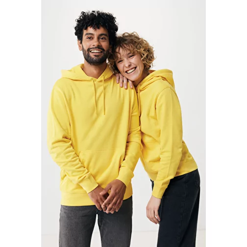Sweat à capuche Iqoniq Rila Lightweight en coton recyclé, jaune, Image 4