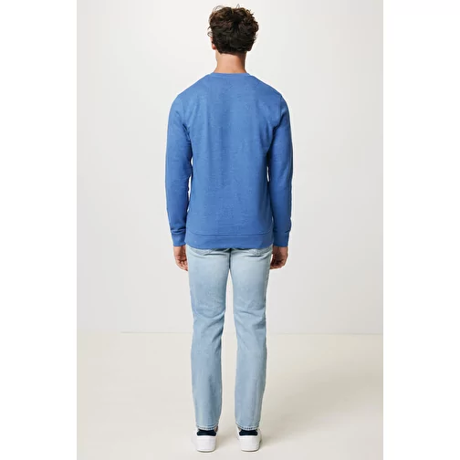 Iqoniq Denali non teint. Sweat à col rond en BW recyclé, heather blue, Image 13
