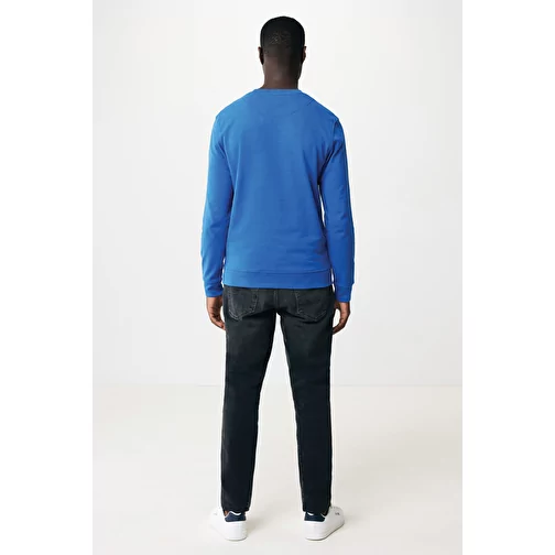 Sweat col rond en coton recyclé Iqoniq Zion, bleu roi, Image 12