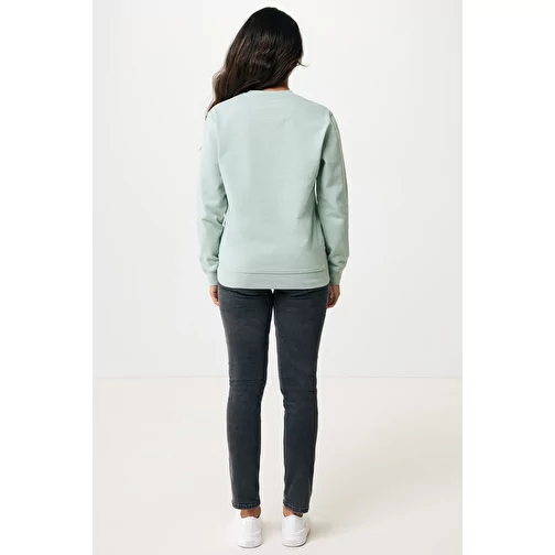Sweat col rond Iqoniq Zion en coton recyclé, Iceberg green, Image 8