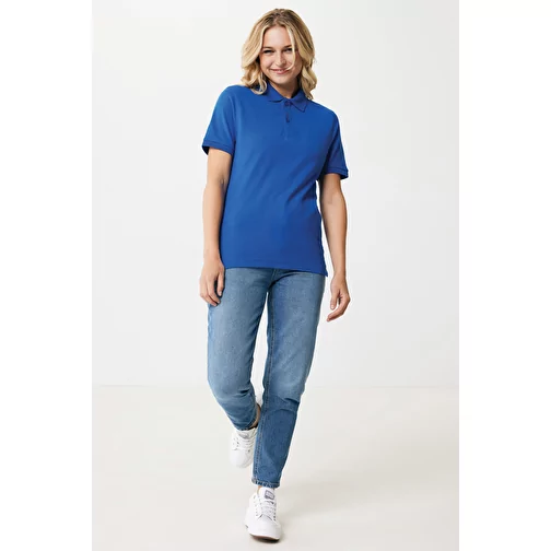 Polo piqué Iqoniq Yosemite en coton recyclé, bleu roi, Image 8
