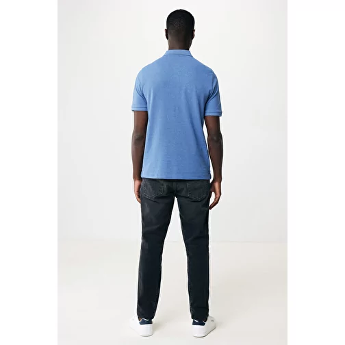 Polo piqué Iqoniq Yosemite en coton recyclé, heather blue, Image 13