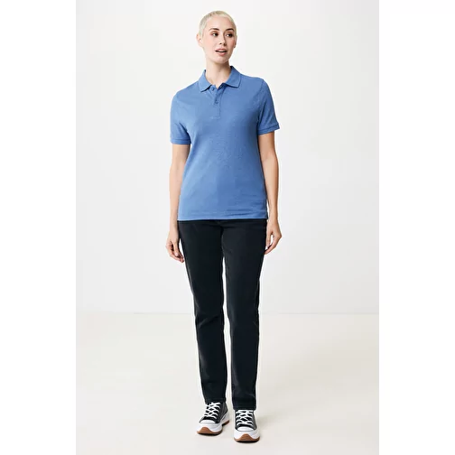 Polo piqué Iqoniq Yosemite en coton recyclé, heather blue, Image 7