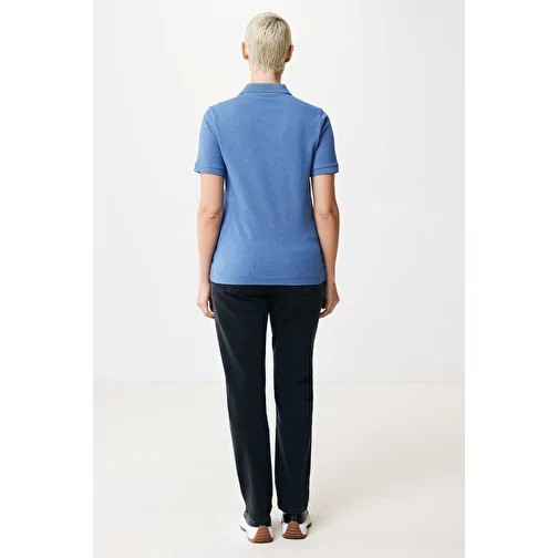 Polo piqué Iqoniq Yosemite en coton recyclé, heather blue, Image 9
