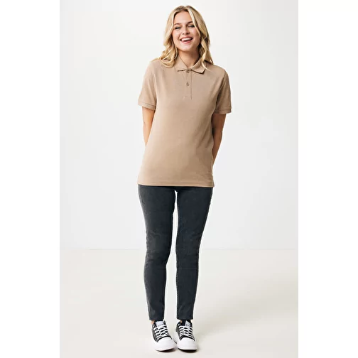 Polo piqué Iqoniq Yosemite en coton recyclé, heather brown, Image 4