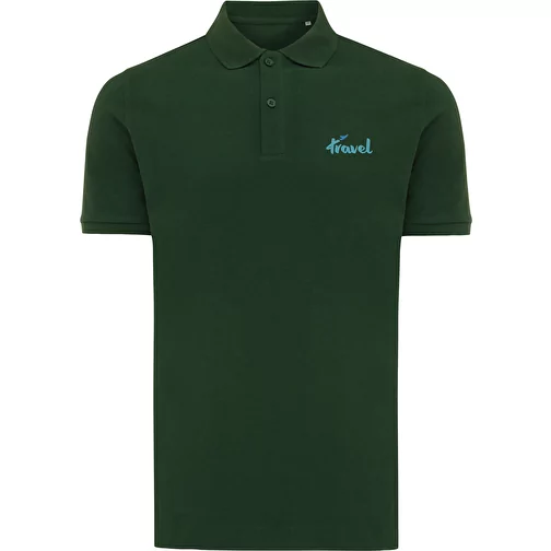 Polo piqué Iqoniq Yosemite en coton recyclé, forest green, Image 3