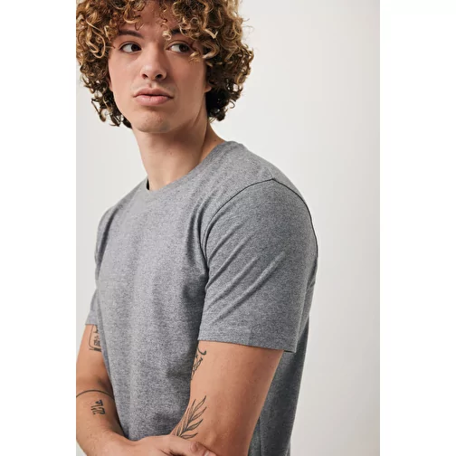 Iqoniq Brett T-shirt en coton recyclé, non teint anthracite clair, Image 6