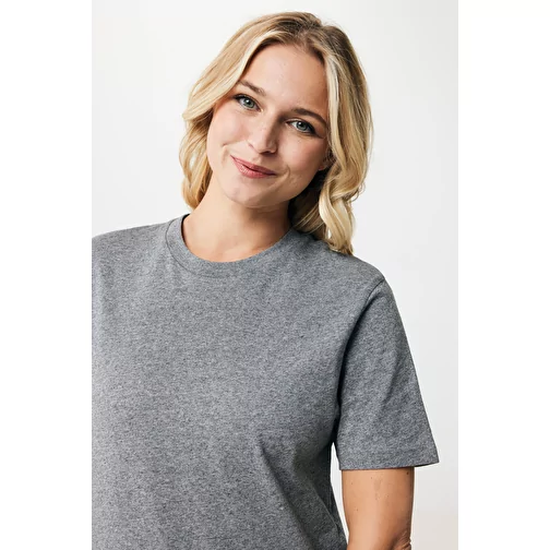 T-shirt Iqoniq Sierra Lightweight en coton recyclé, non teint anthracite clair, Image 12