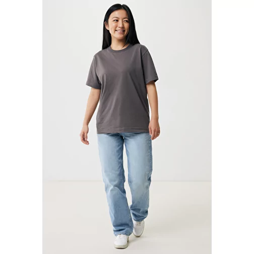 Iqoniq Kakadu relaxed T-shirt en coton recyclé, anthracite, Image 5