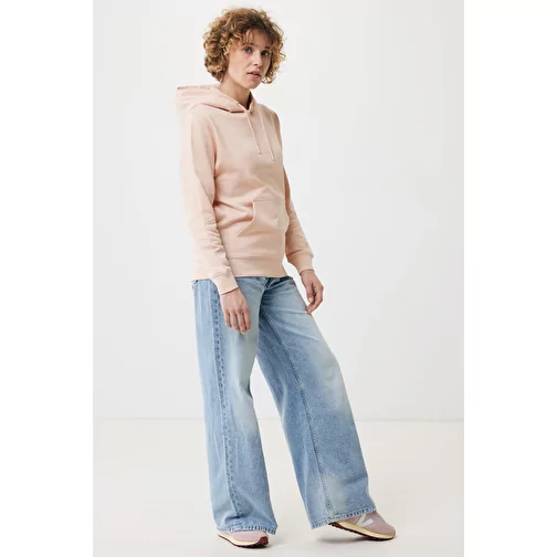 Sweat à capuche Iqoniq Rila Lightweight en coton recyclé, peach nectar, Image 13