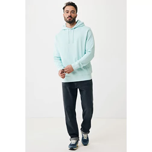 Sweat à capuche Iqoniq Rila Lightweight en coton recyclé, crushed mint, Image 11