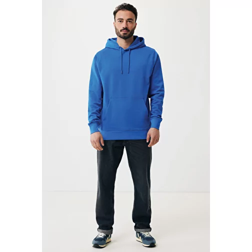 Sweat à capuche Iqoniq Rila Lightweight en coton recyclé, bleu roi, Image 12