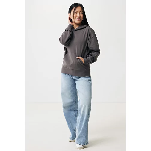 Iqoniq Yoho Hoodie Relax en coton recyclé, anthracite, Image 6