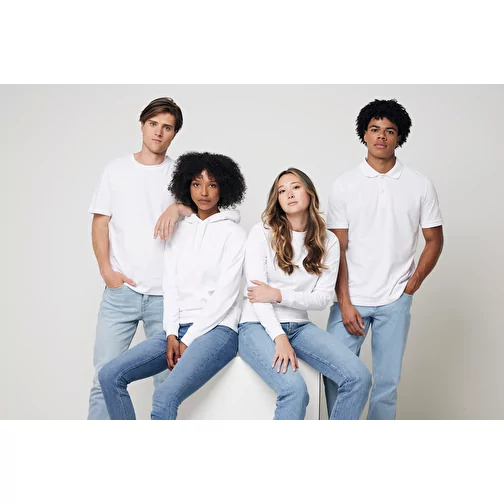 Sweat à capuche Iqoniq Jasper en coton recyclé, blanc recyclé, Image 6