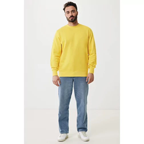 Iqoniq Etosha Lightweight Sweater en coton recyclé, jaune, Image 13