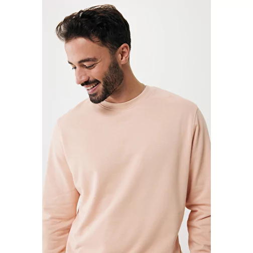 Iqoniq Etosha Lightweight Sweater en coton recyclé, peach nectar, Image 14