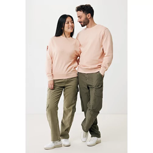 Iqoniq Etosha Lightweight Sweater en coton recyclé, peach nectar, Image 5