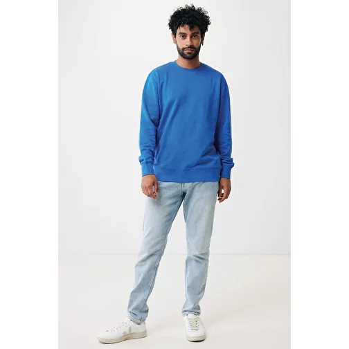 Iqoniq Etosha Lightweight Sweater en coton recyclé, bleu roi, Image 4