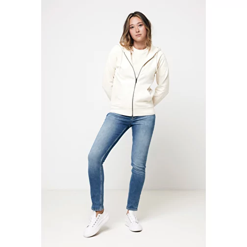 Iqoniq Abisko sweat à capuche zippé en coton recyclé, natural raw, Image 9