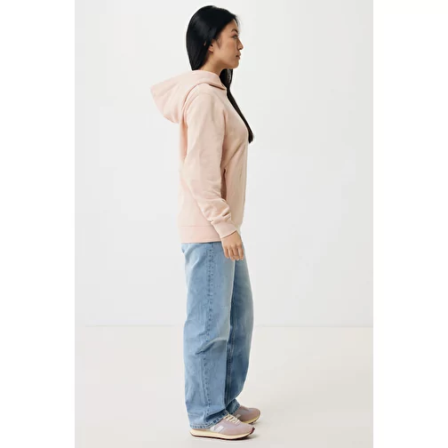 Iqoniq Yengo Hoodie avec poches latérales en rec. coton, peach nectar, Image 7