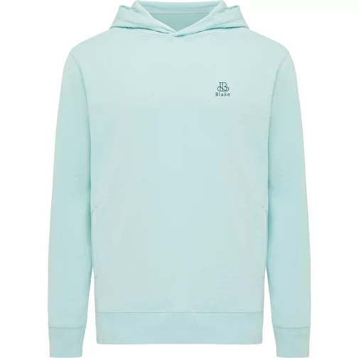 Iqoniq Yengo Hoodie avec poches latérales en rec. coton, crushed mint, Image 3