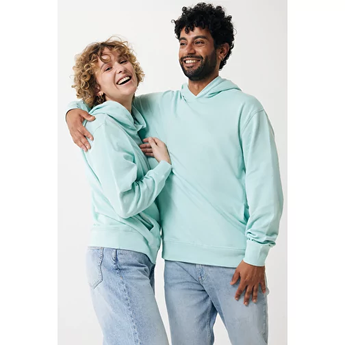 Iqoniq Yengo Hoodie avec poches latérales en rec. coton, crushed mint, Image 5