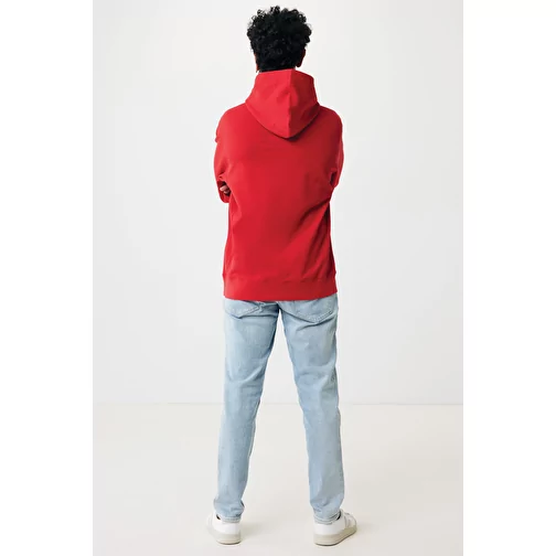 Iqoniq Yengo Hoodie avec poches latérales en rec. coton, rouge, Image 11